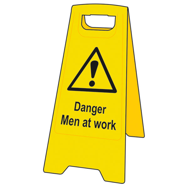 Scan 4710 Heavy-Duty 'A' Board: Danger Men At Work