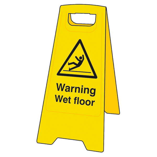Scan 4702 Heavy-Duty 'A' Board: Warning Wet Floor