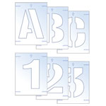 Letter & Number Stencil Kit 25mm