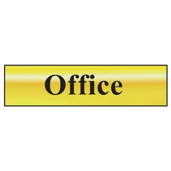 Scan 6010 Office - Polished Brass Effect 200 x 50mm