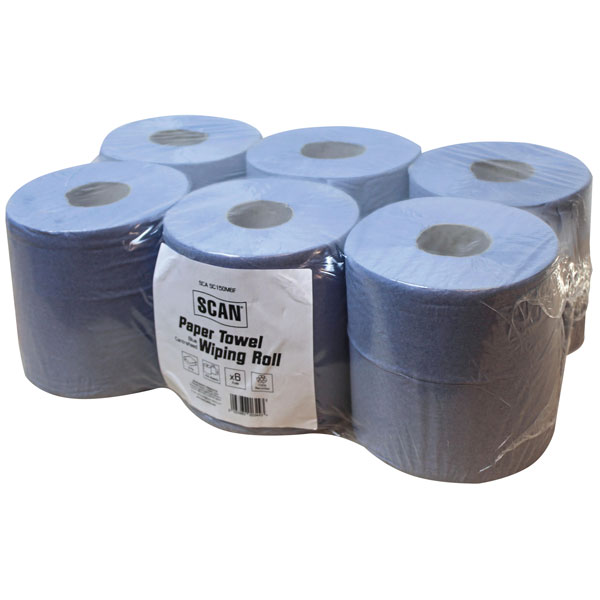  C2B157F Paper Towel Wiping Roll 2-Ply 176mm x 150m (Pack 6)