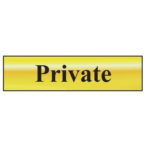 Scan 6012 Private - Polished Brass Effect 200 x 50mm