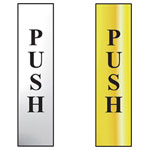 Push Vertical - Polished Brass Effect 50 x 200mm