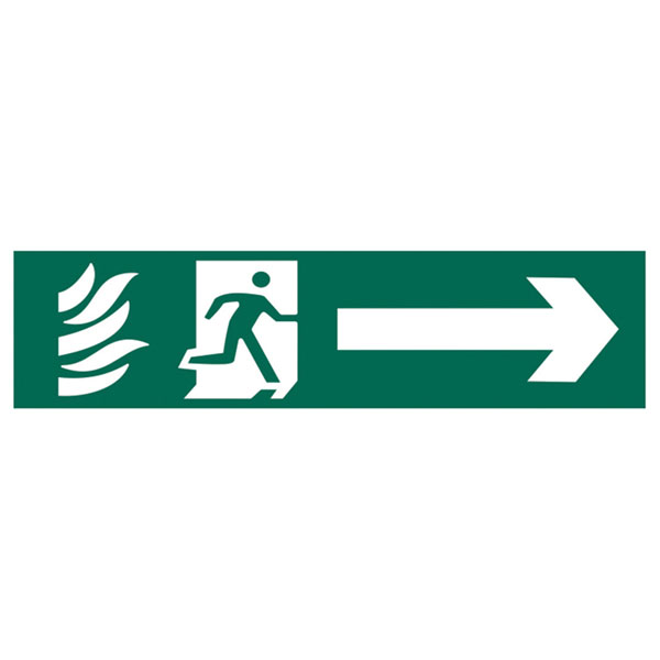 Scan 5200 Running Man Arrow Right - PVC 200 x 50mm