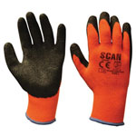 Thermal Latex Coated Gloves - L (Size 9) (Pack 5)