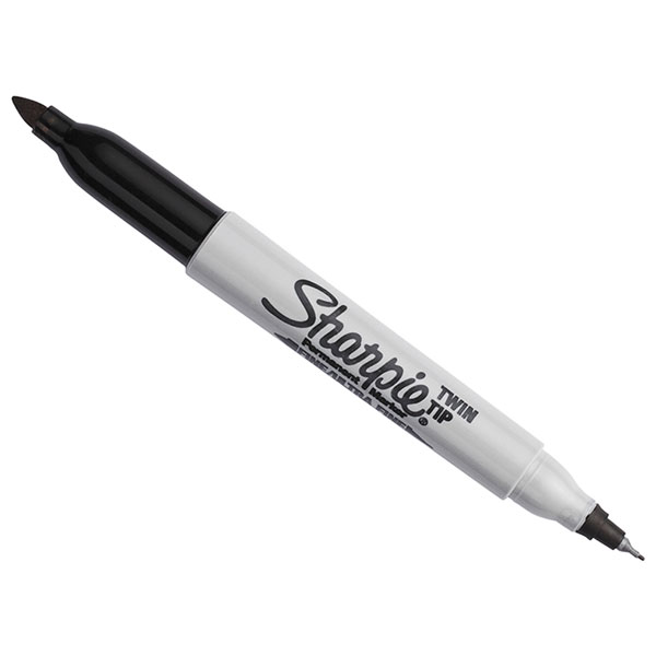 Sharpie® 1985877 Twin Tip Permanent Marker Black