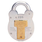 220 Old English Padlock with Steel Case 38mm