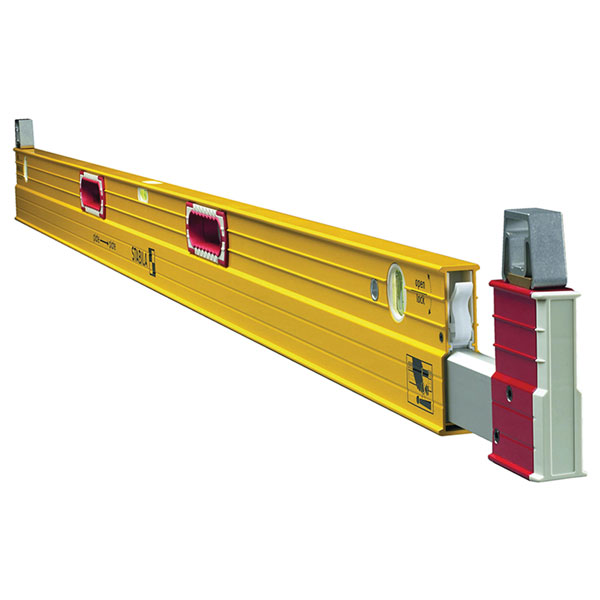 Stabila 17708 106T-183 Extendable Spirit Level 3 Vial 183-315cm