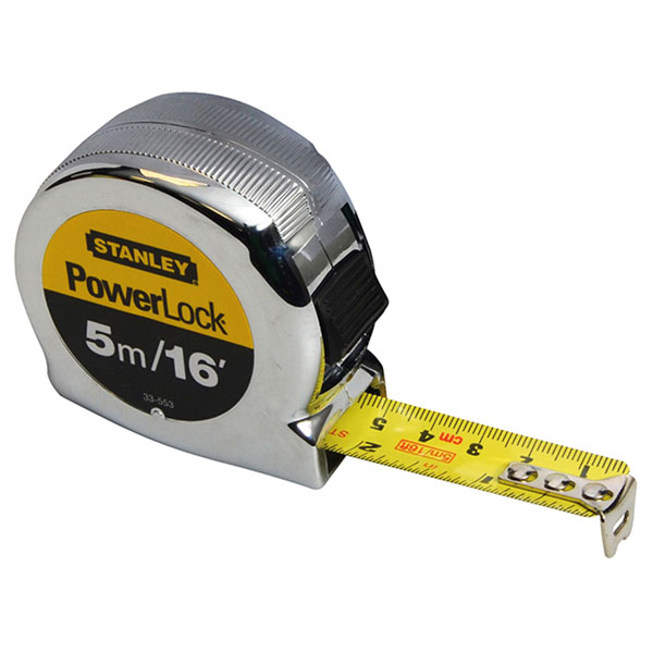 Stanley 0-33-443 PowerLock® Classic Pocket Tape 10m/33ft (Width 25mm)
