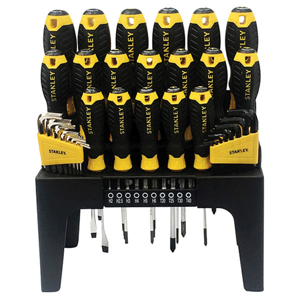 Stanley STHT0-74958 Screwdriver Set in Rack, 44 Piece SL/PH/PZ/TX