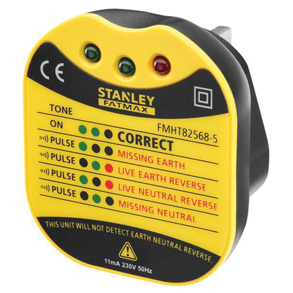 Stanley Intelli Tools FMHT82568-5 FatMax® UK Wall Plug Tester