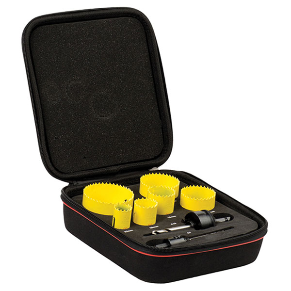 Starrett KFC06023 Bi-Metal Fast Cut General Purpose Holesaw Kit