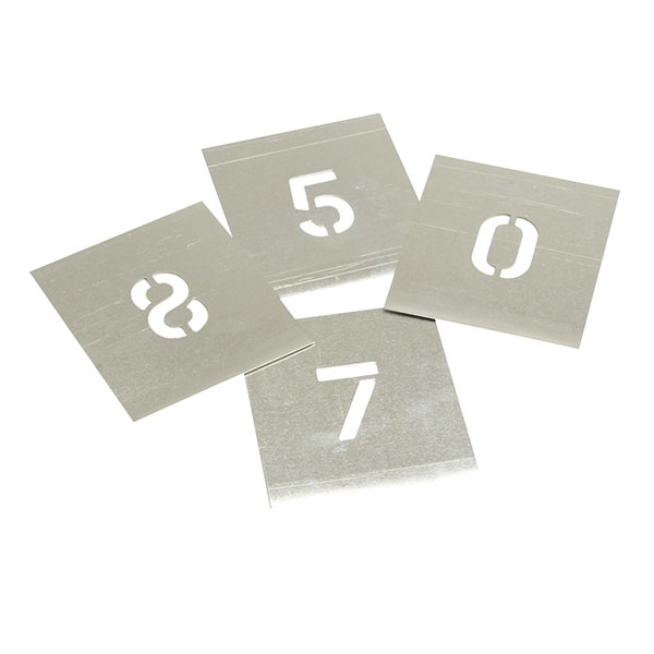 Stencils F112 Set of Zinc Stencils - Figures 1.1/2in