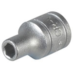 Hexagon Socket 6 Point Regular AF 1/4in Drive 3/16in