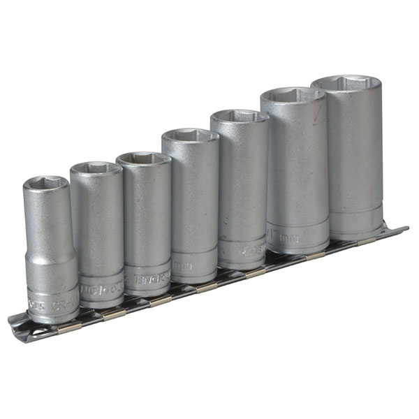 Teng M3807 Socket Clip Rail Set of 7 Metric 3/8in Drive