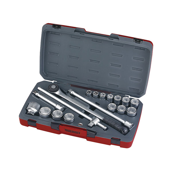  T3418-6 Socket Set of 18 Metric 3/4in Drive