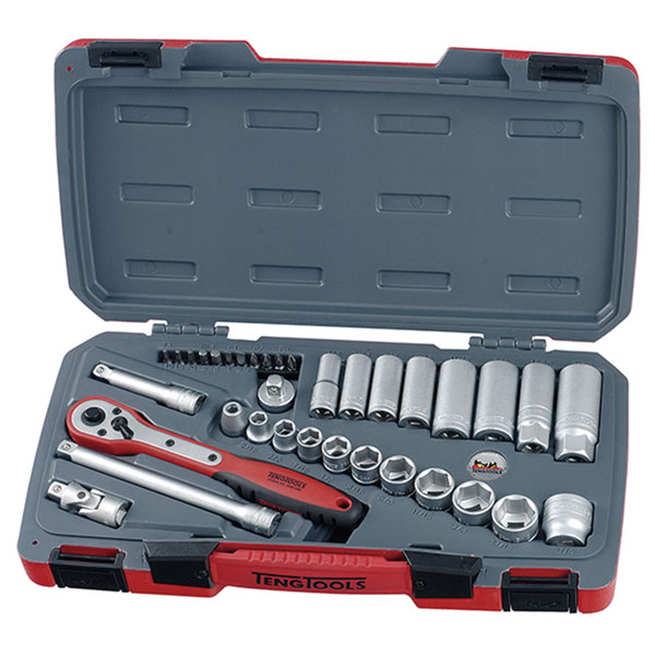 Teng T3835AF Socket Set of 35 A/F 3/8in Drive