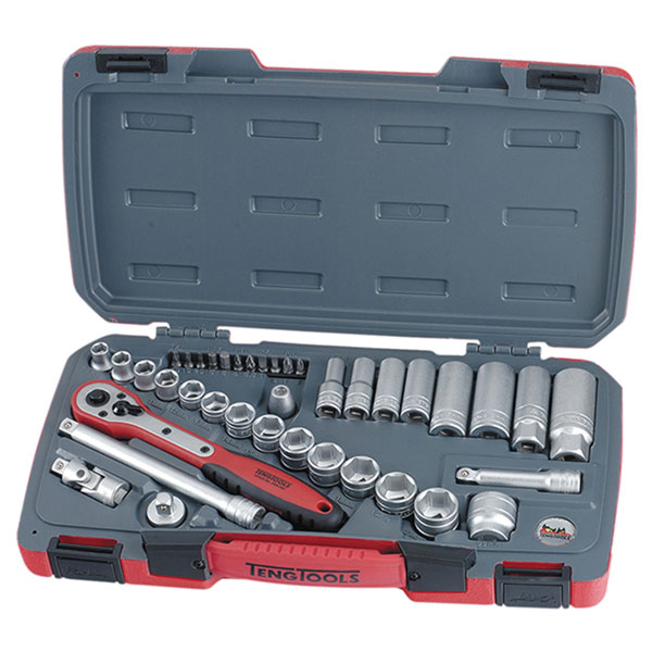 Teng T3839 Socket Set of 39 Metric 3/8in Drive