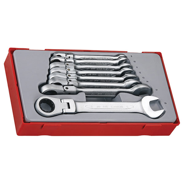 Teng TT6508RF Flexible Ratchet Spanner Set, 8 Piece