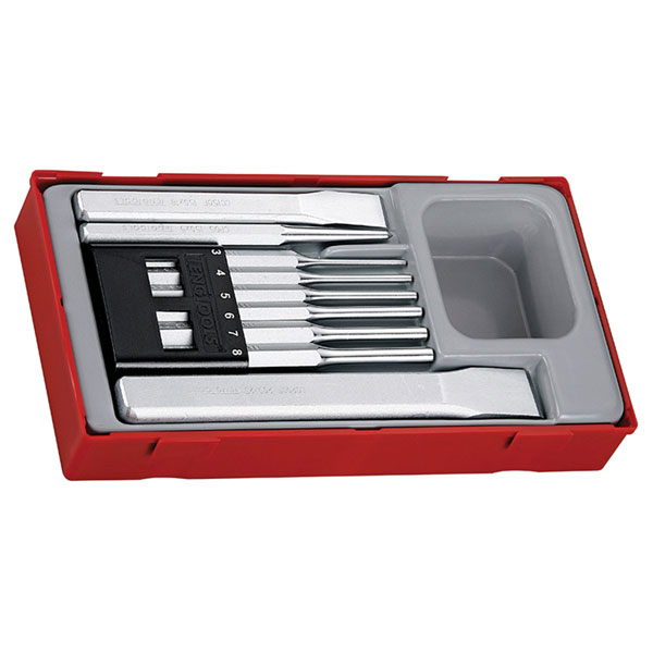 Teng TTPC09 Punch & Chisel Set, 9 Piece
