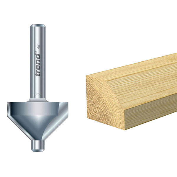 Trend 10H/1 x 1/4 TCT Pin Guided Chamfer / Bevel 45° 10 .0 x 14.0mm