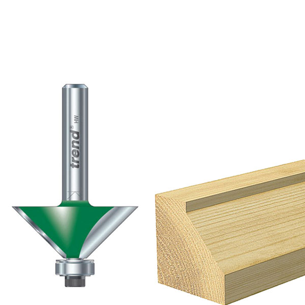 Trend C049 x 1/4 TCT Bearing Guided Chamfer 45° 12.7 x 32mm