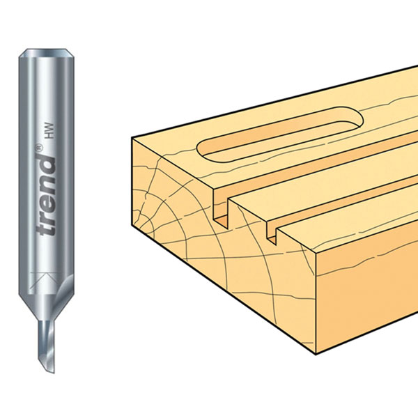 Trend 2/01 x 1/4 TCT Single Flute Cutter 1.5 x 6.0mm