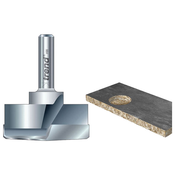 Trend T421/35 x 1/4 TCT Hinge Sinking Bit 35mm Diameter