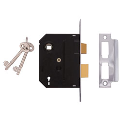 2295 2 Lever Mortice Sashlock Chrome Finish 63mm 2.5in Box