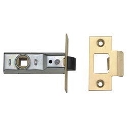 Tubular Mortice Latch 2648 Polished Brass 64mm 2.5in Box