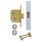 3G115 C Series 5 Lever Deadlock 67mm 2.5in Satin Brass