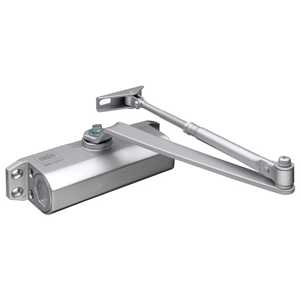  J-CE3F-SIL CE3F Fixed Size 3 Rack & Pinion Door Closer Silver