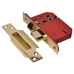 StrongBOLT 2205S 5 Lever Mortice Sashlock Polished Brass 68mm 2.5in Visi