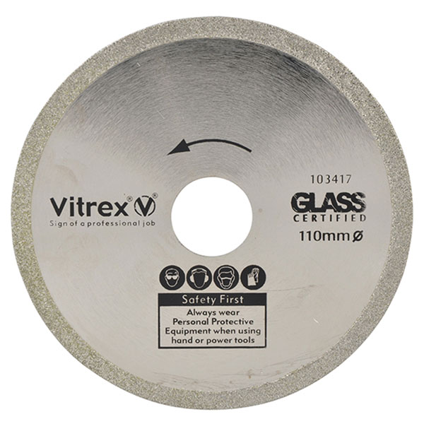 Click to view product details and reviews for Vitrex 103417 Glass Diamond Blade 110mm.