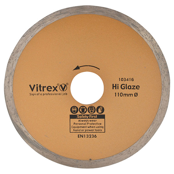 Vitrex 103406 Hi Glaze Diamond Blade 180mm