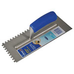 Notched Adhesive Trowel Square 6mm Soft Grip Handle 11 x 4.1/2in