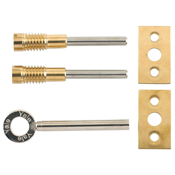  8013 Dual Screw Window Lock Brass Finish Pack of 2