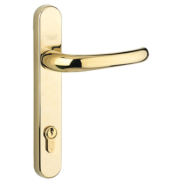  Retro Door Handle PVCu Polished Chrome Finish