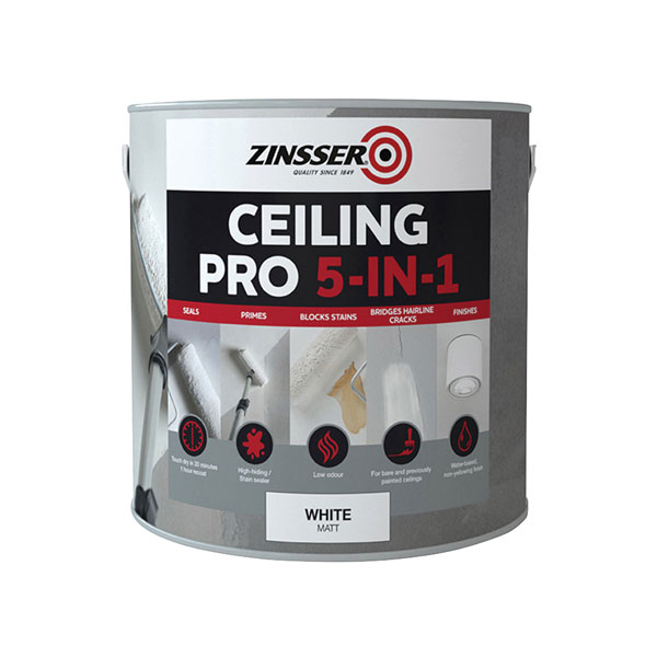 Zinsser ZN7380002C1 Ceiling Pro 5-in-1 2.5 litre