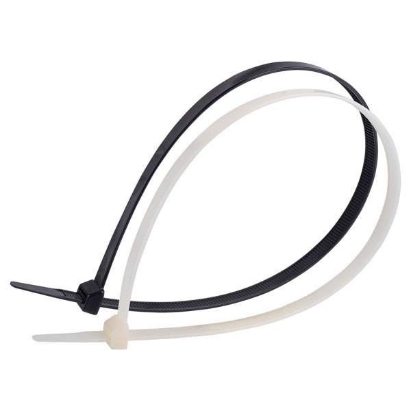  UNI-CT13B Black 580mm Nylon Cable Ties Extra Wide(12.7mm) Pack of 100