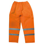 Hi-Vis Orange Waterproof Trousers - Large