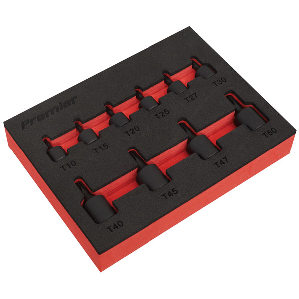 Sealey AK5526 Low Profile TRX-Star* Impact Socket Bit Set 1/4" & 3...