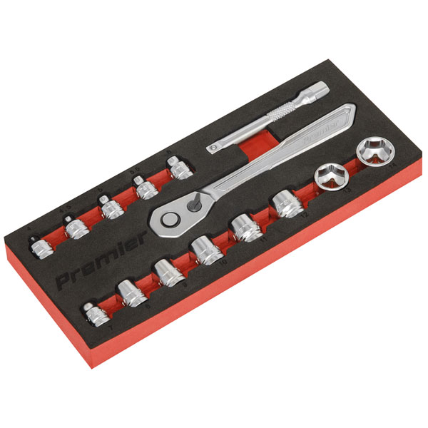 Click to view product details and reviews for Sealey Ak5783 Low Profile Socket Set 15pc 1 4sq Drive Metric.