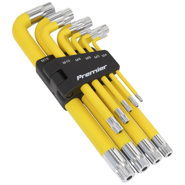 Sealey AK7189 Jumbo Spline Key Set 9pc Anti-Slip