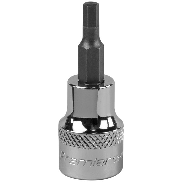 Sealey SBH013 Hex Socket Bit 10mm 3/8"Sq Drive