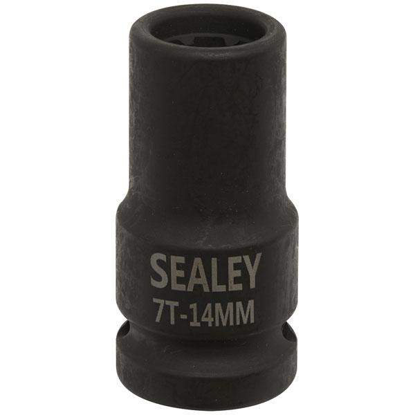 Sealey VS0985 Brake Caliper Socket 1/2"Sq Drive 14mm 7-Point