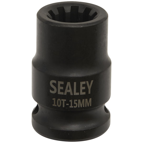 Sealey VS0990 Brake Caliper Socket 1/2"Sq Drive 15mm 10-Point