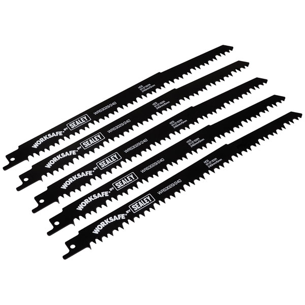  WRS3029/240 Reciprocating Saw Blade Wood 240mm 5tpi - Pack of 5