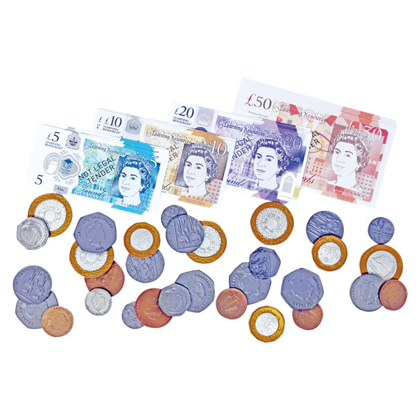 Image of Learning Resources Uk Money Bag Set (700 Coins)