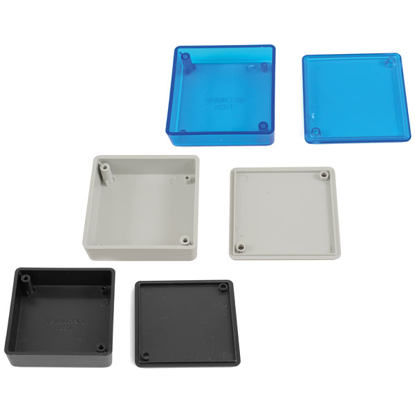 Hammond 1551TTBK Miniature Plastic Enclosure 60 x 60 x 15 Black